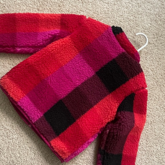 Cat & Jack Vibrant Fleece Jacket in Red and Pink - Picture 4 of 4